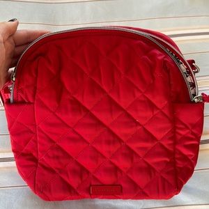 NWT Vera Bradley Small Convertable Backpack in Cardinal Red